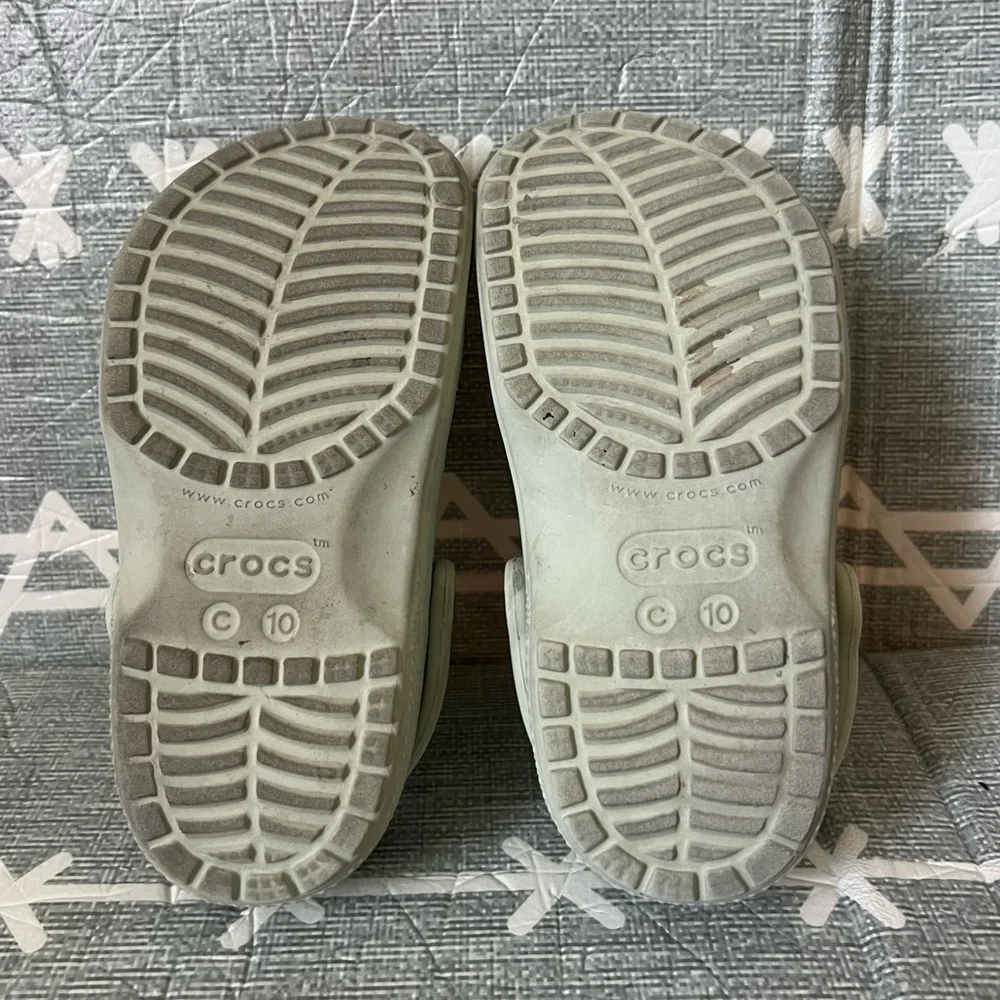 CROCS Kids Shoes - Light Green, Size C10